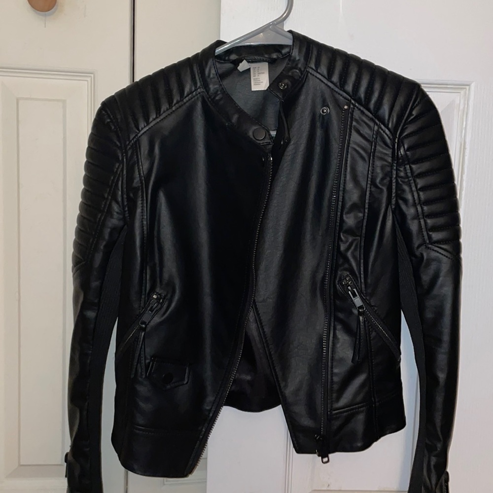 H&M faux leather jacket